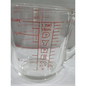 Vintage Pyrex 2-Cup Measuring Cup 516-L30 (1 Pint/16 OZ).